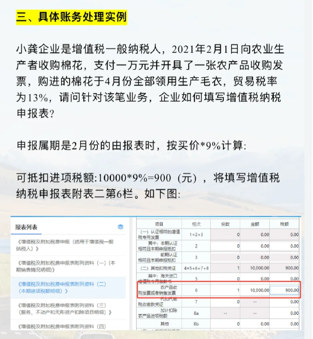 农业及农产品增值税税收优惠