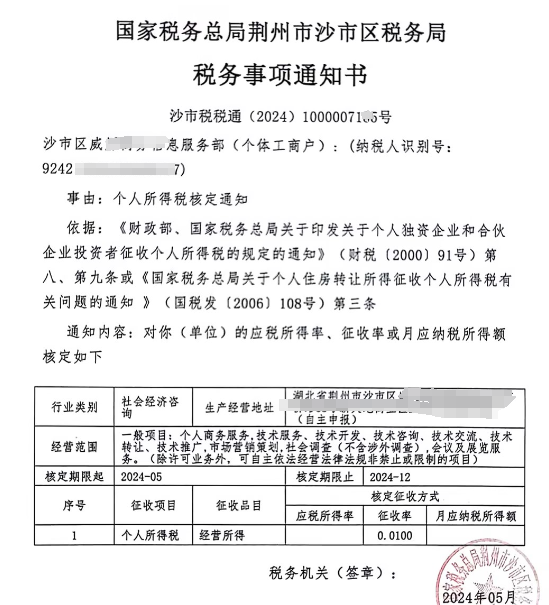 2024上海松江个体户园区核定征收新政策