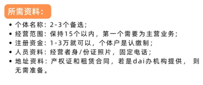 2024个体户申请核定征收需要什么材料？