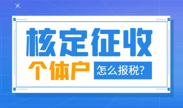 2024核定征收的个体户怎么报税！