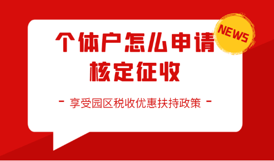 2024上海个体户怎么申请核定征收？