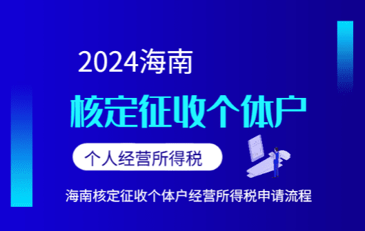 海南核定征收个体户个人经营所得税！申请流程！