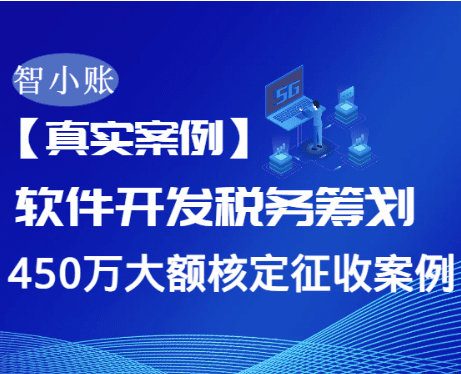 【真实案例】软件开发公司450万业务如何税收优惠60%？大额核定征收全流程解析！