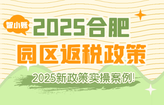 合肥园区返税政策！2025新政策解析（附实操案例）！